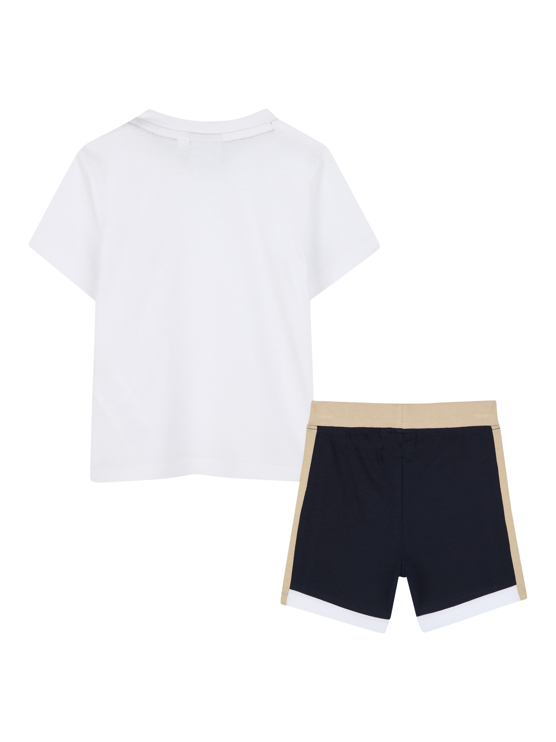 Product image 2 of 2, which shows HUGO BOSS Kids' Cotton T-Shirt and Shorts Set, White, 2 years