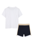 HUGO BOSS Kids' Cotton T-Shirt and Shorts Set, White