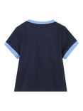 HUGO BOSS Kids' Cotton Crew Neck Branded T-Shirt