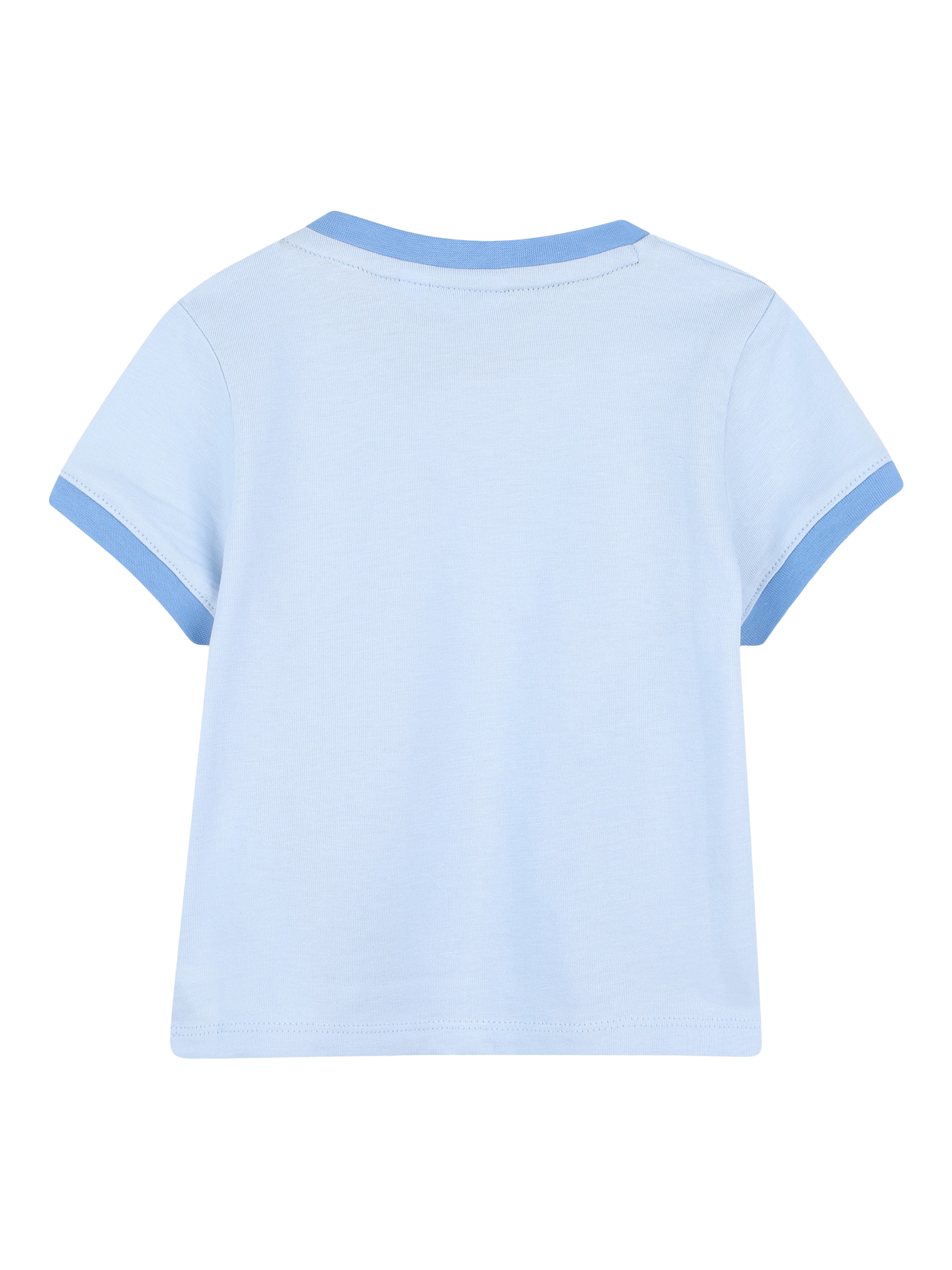 Product image 2 of 2, which shows HUGO BOSS Kids' Cotton Crew Neck Branded T-Shirt, Persian Blue, 6 months