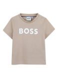 HUGO BOSS Kids' Cotton Short Sleeved Snap Closure T-Shirt