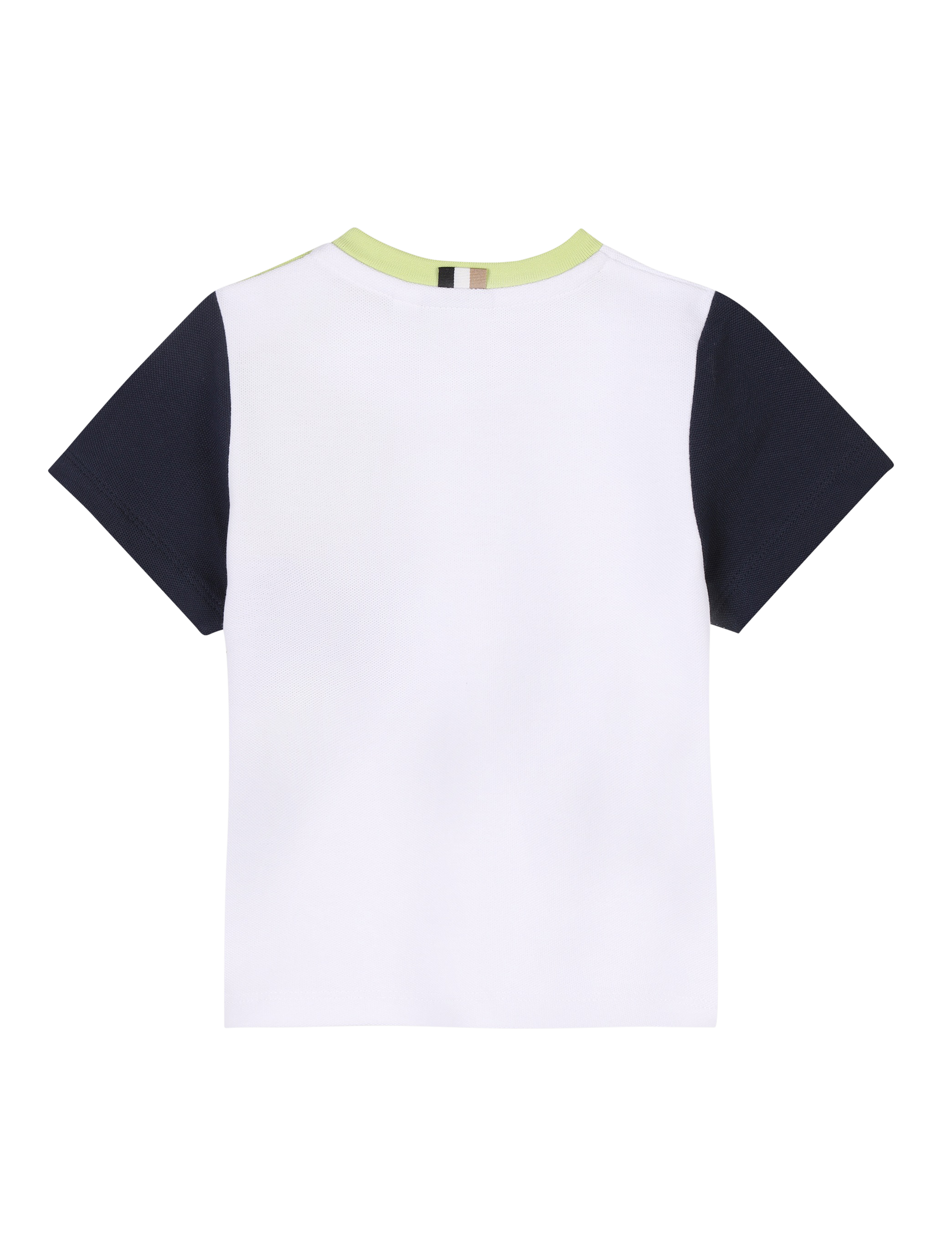 Product image 2 of 2, which shows HUGO BOSS Kids' Cotton Snap Closure Branded T-Shirt, White, 2 years