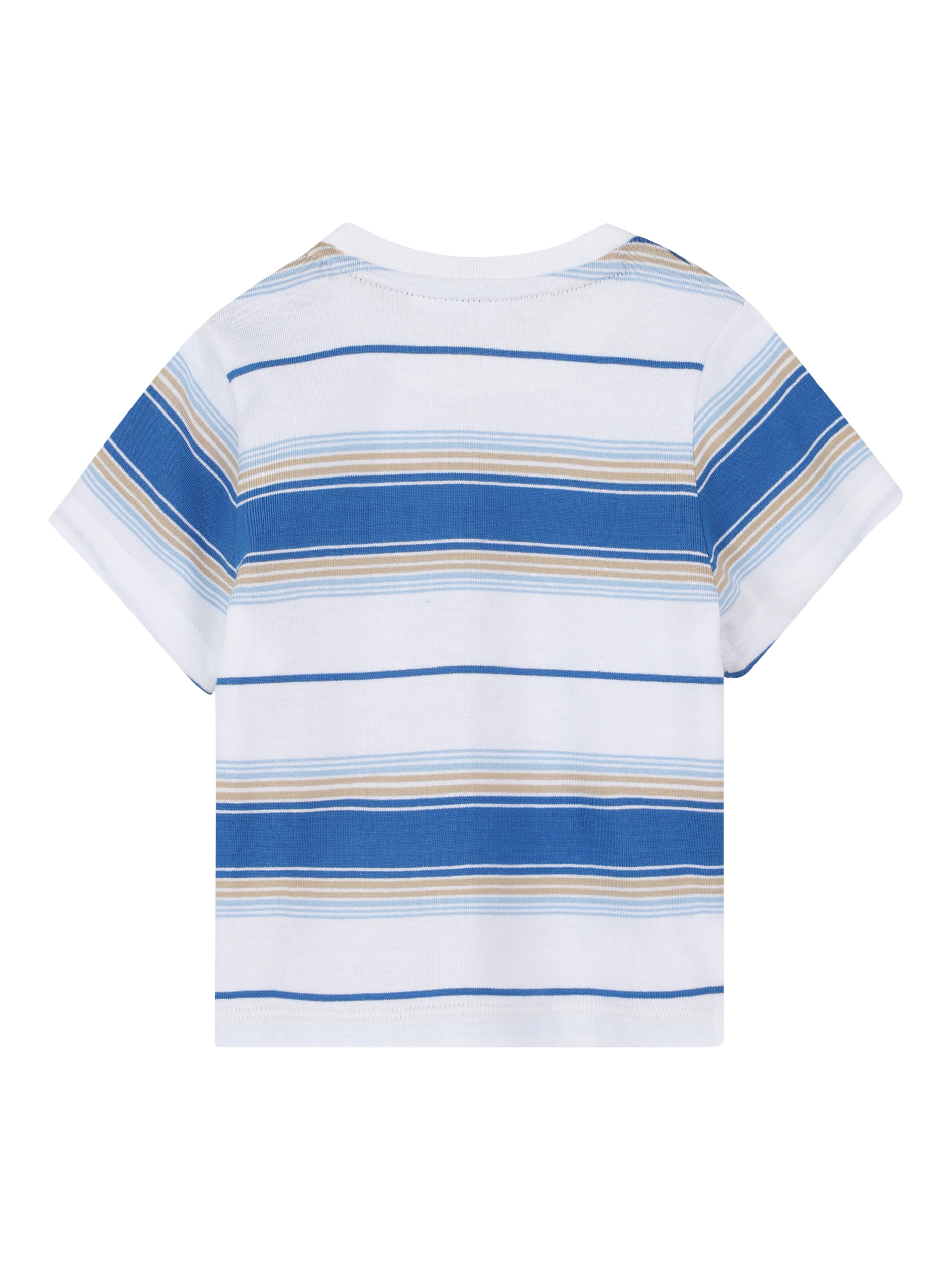 Product image 2 of 2, which shows BOSS Baby Stripe T-Shirt, Pale Blue, 2 years