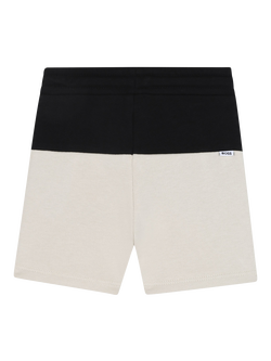 BOSS Baby Two-Tone Cotton Fleece Shorts, Black/Multi - view 2, Black/Multi