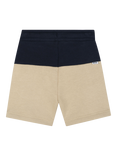 BOSS Baby Two-Tone Cotton Fleece Shorts, Black/Multi, Navy/Multi