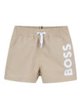 HUGO BOSS Kids' Drawstring Swim Shorts, Stone