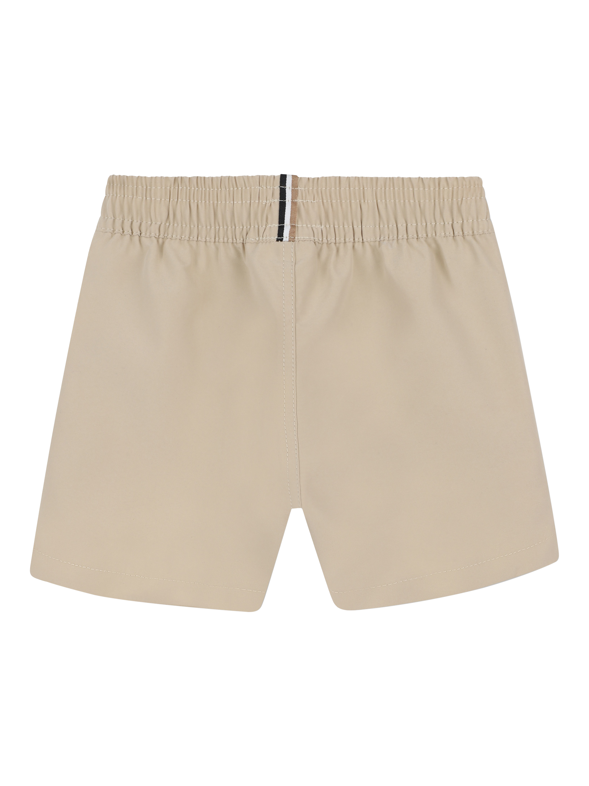 Product image 2 of 2, which shows HUGO BOSS Kids' Drawstring Swim Shorts, Stone, 6 months