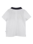 HUGO BOSS Baby Colourblock Polo Shirt, White