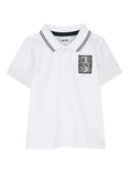 HUGO BOSS Baby Printed Polo Shirt, White