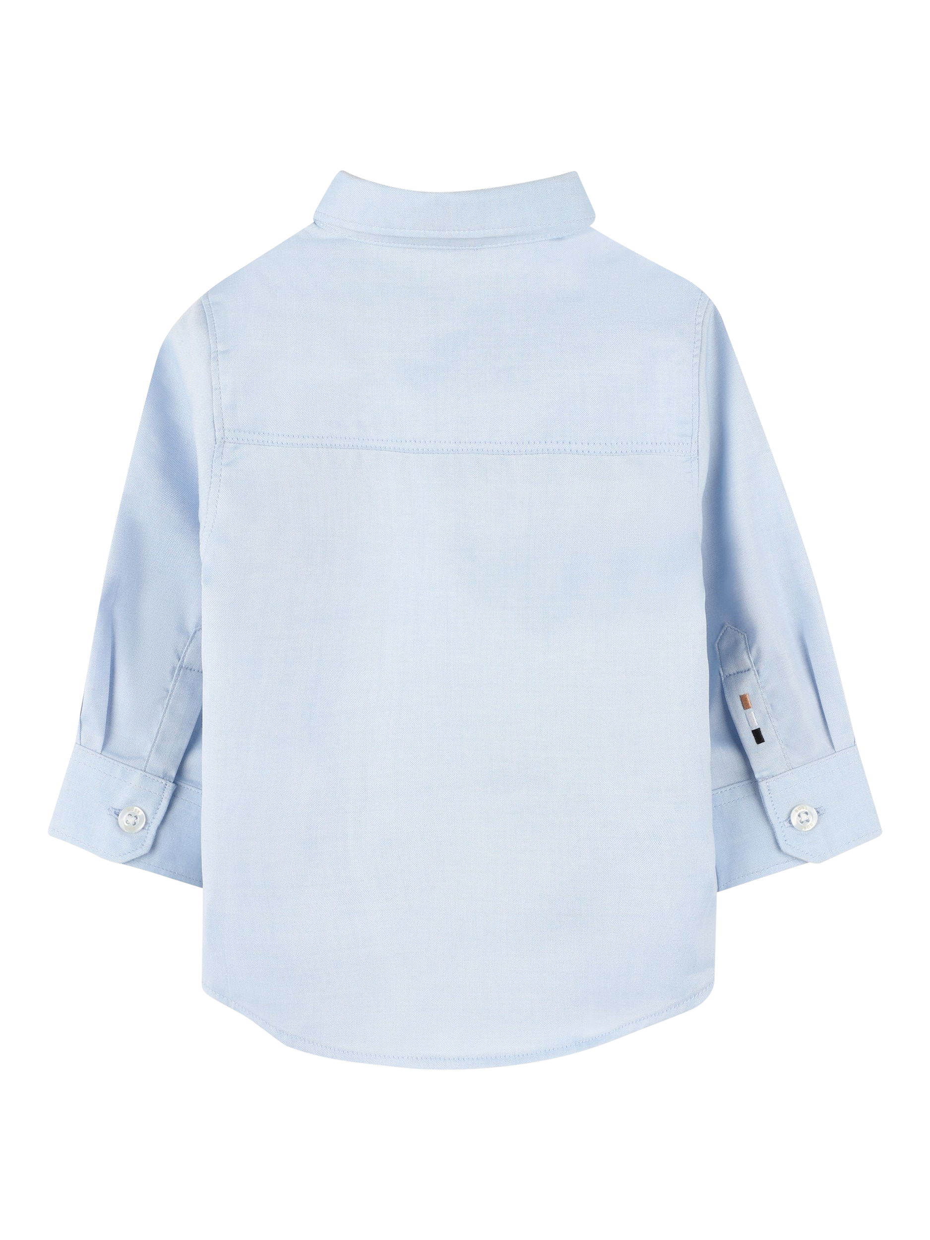 Product image 2 of 2, which shows BOSS Baby Oxford Weave Cotton Shirt, Pale Blue, 2 years