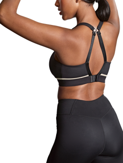 Panache Freedom Non Wired Non Padded Sports Bra, Black/Charcoal - view 2, Black/Charcoal