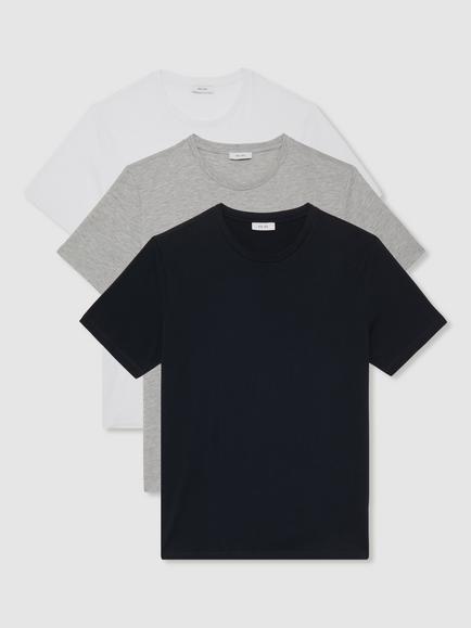 Reiss Bless Crew Neck T-Shirts, Pack of 3, Multi