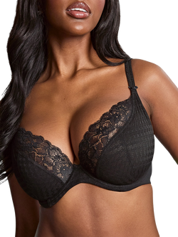 Panache Envy Underwired Plunge Bra, Black