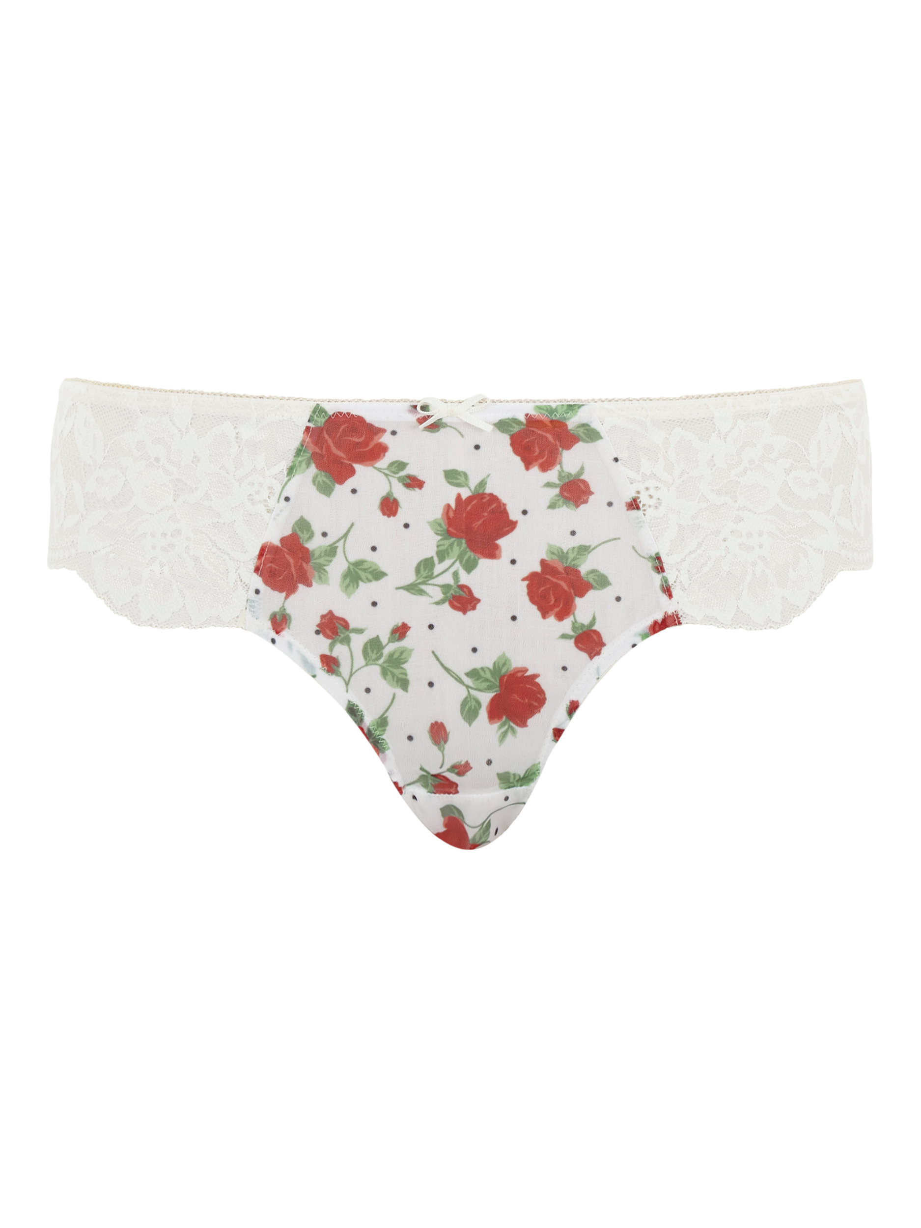 Product image 6 of 6, which shows Panache Nina Brazilian Knickers, English Rose, 10