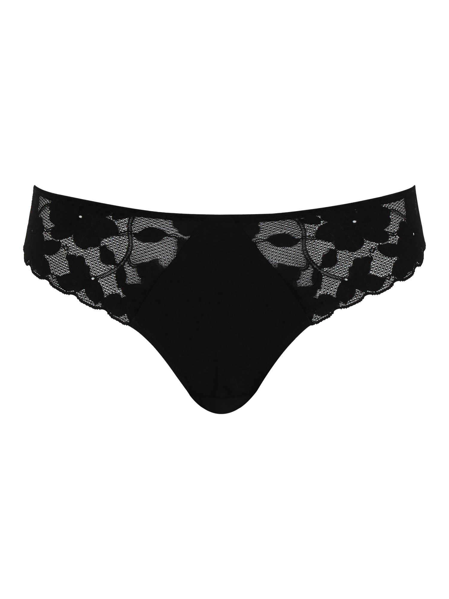 Product image 4 of 4, which shows Panache Amour Brazilian Knickers, Black, 10