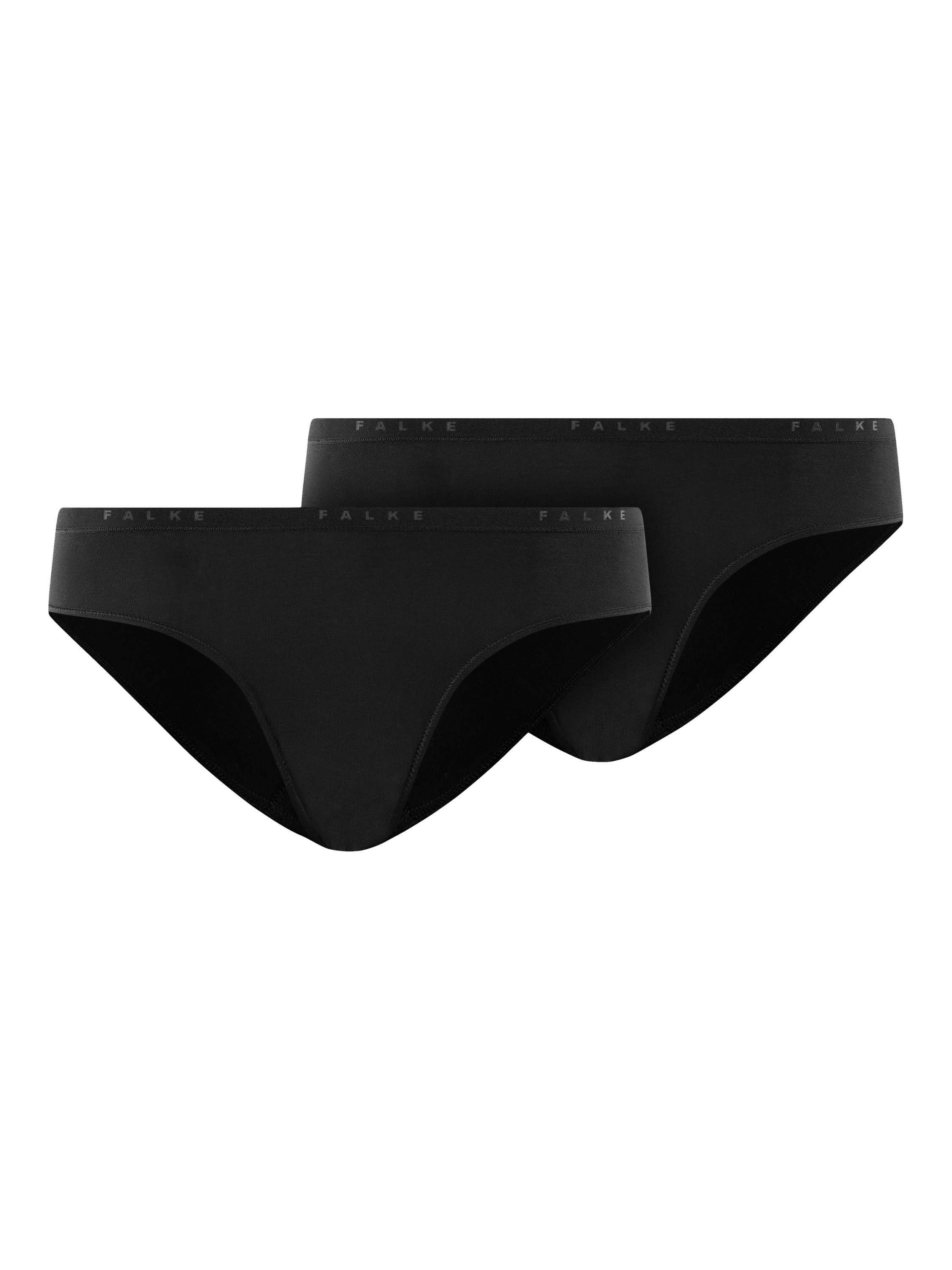 Product image 1 of 4, which shows FALKE Comfort Bikini Knickers, Pack of 2, Black, XS