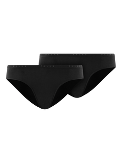 FALKE Comfort Bikini Knickers, Pack of 2, Black, Black