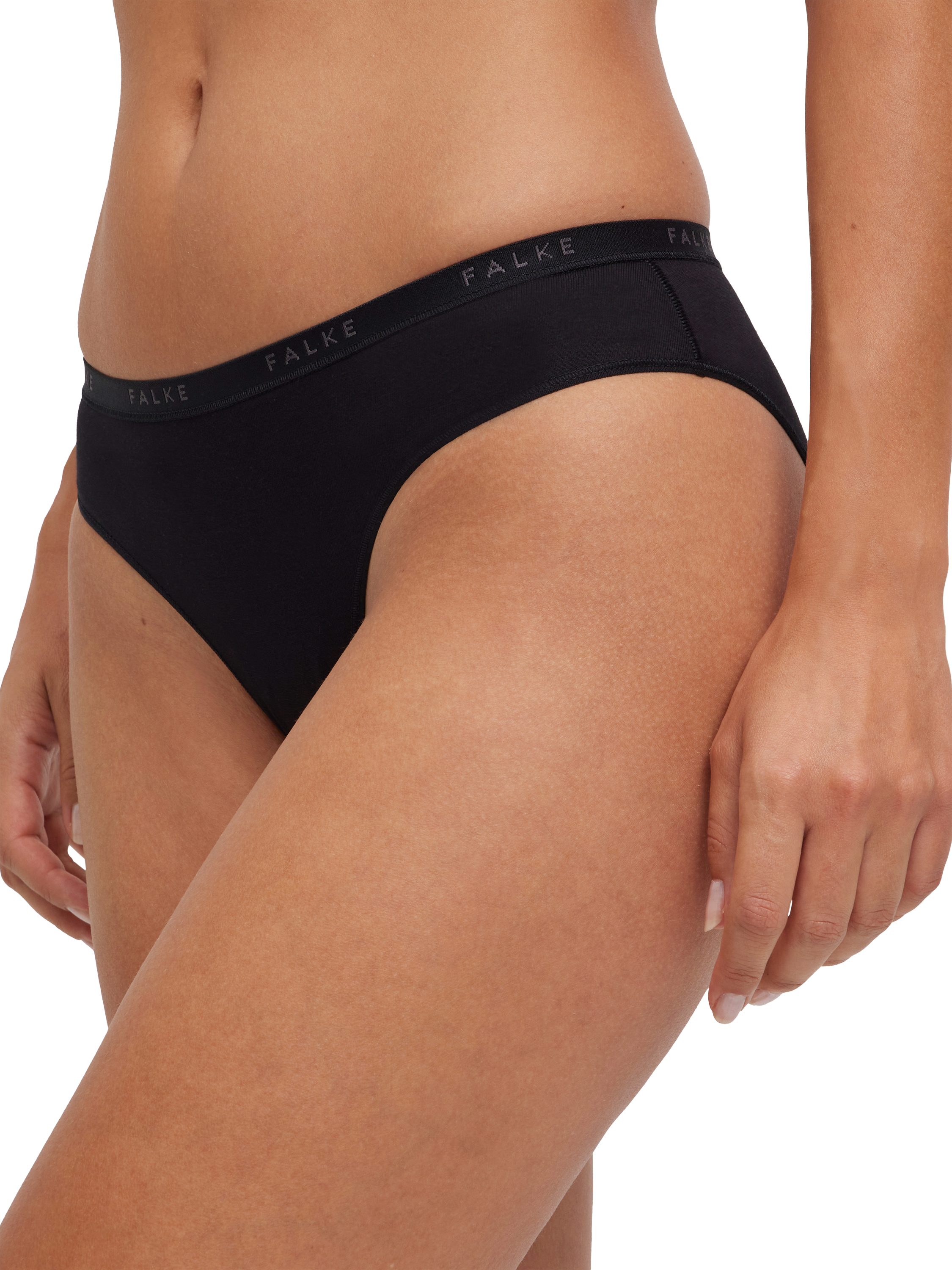 Product image 2 of 4, which shows FALKE Comfort Bikini Knickers, Pack of 2, Black, XS