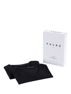 FALKE Comfort Jersey T-Shirt, Pack of 2 - view 2, Black