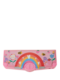 Angels by Accessorize Kids' Rainbow Pencil Case, Pink/Multi