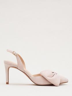 Phase Eight Oversized Bow Court Shoes, Cameo, Cameo