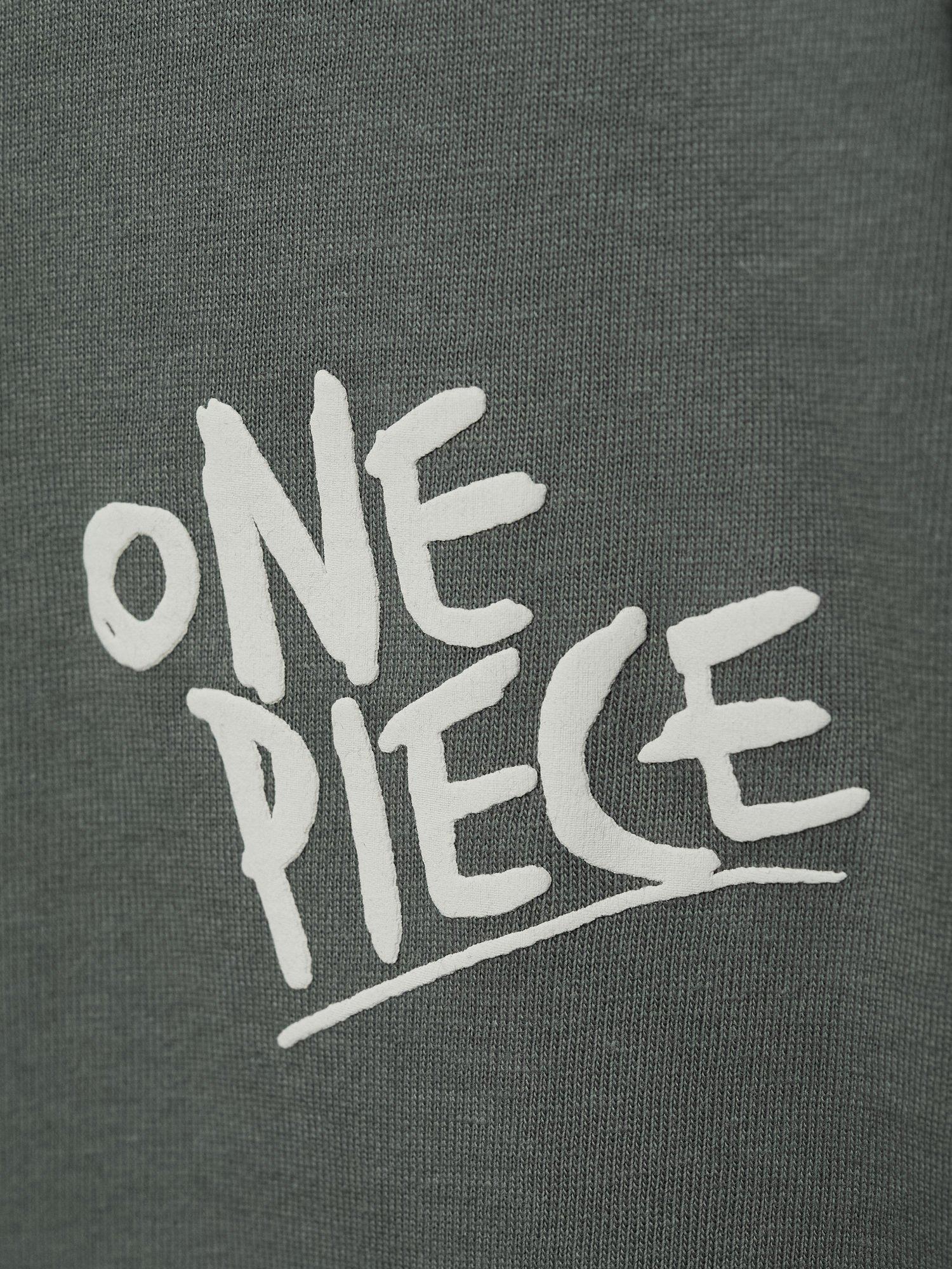 Product image 5 of 7, which shows Mango Kids' Straw Long Sleeve T-Shirt, Green, 5-6 years