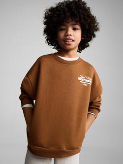 Mango Kids' Good Time Sweatshirt, Camel, Camel