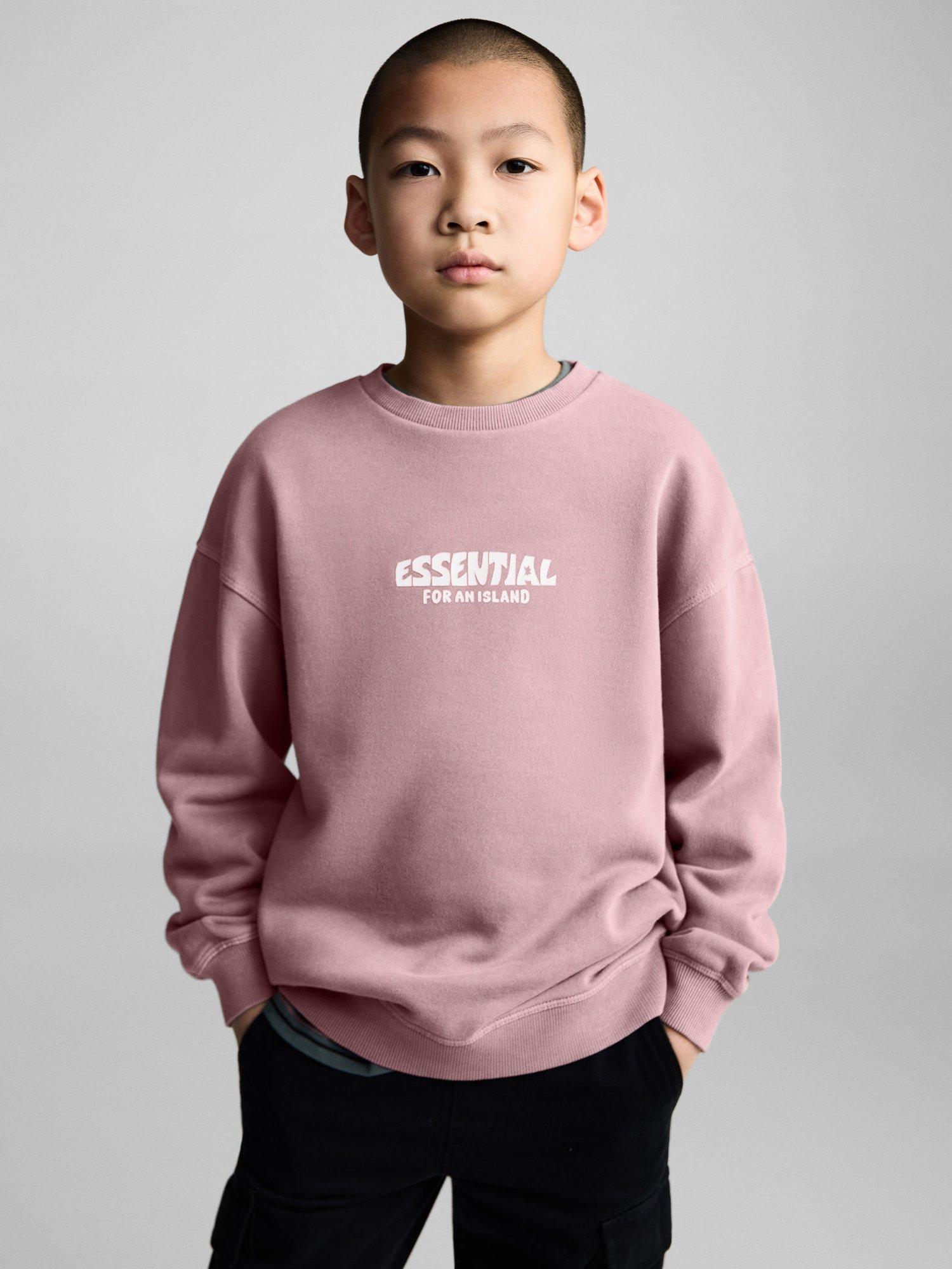 Product image 1 of 7, which shows Mango Kids' Essential Sweatshirt, Light Pastel Purple, 5-6 years