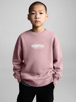 Mango Kids' Essential Sweatshirt, Light Pastel Purple, Light Pastel Purple