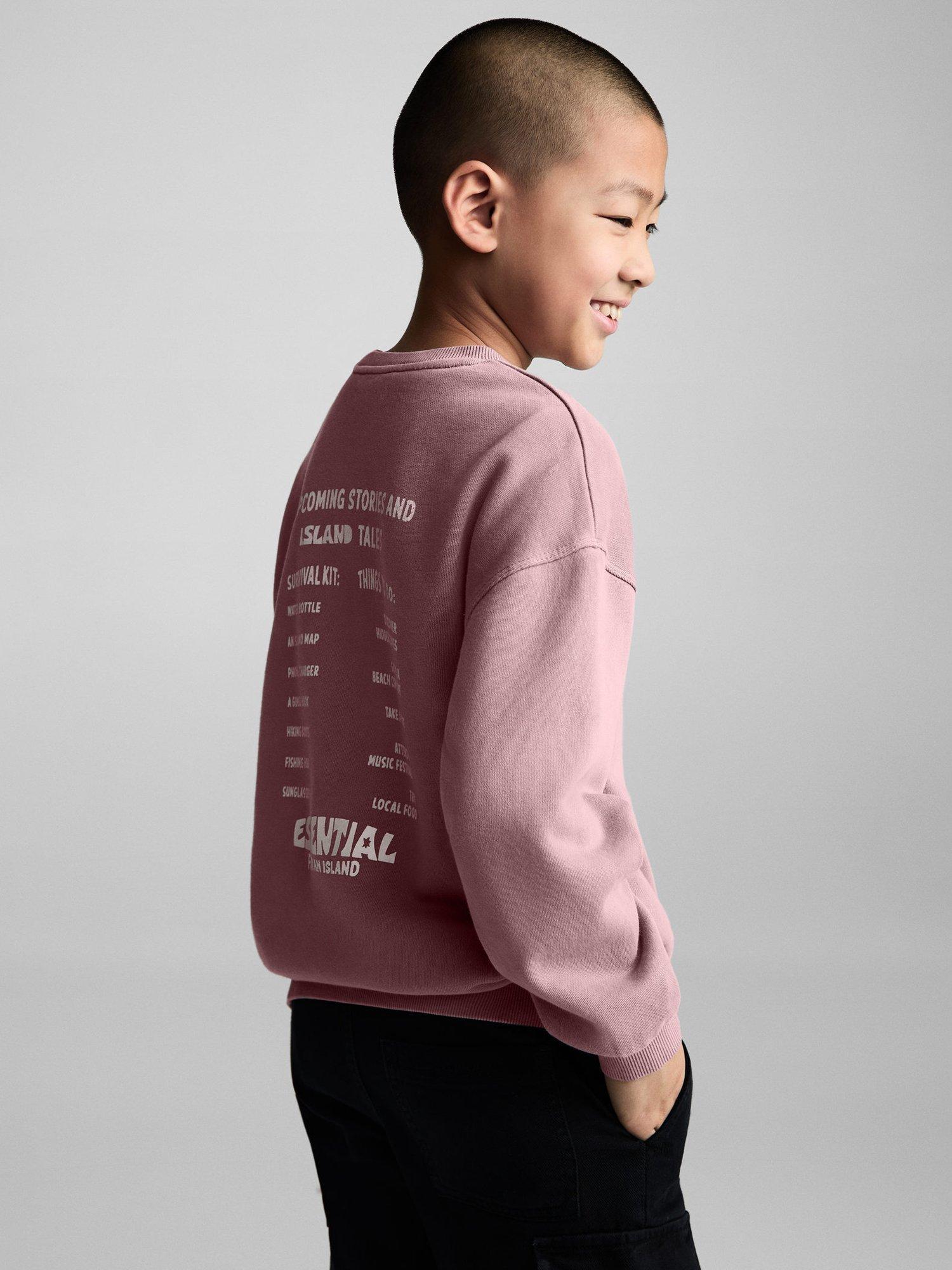 Product image 4 of 7, which shows Mango Kids' Essential Sweatshirt, Light Pastel Purple, 5-6 years