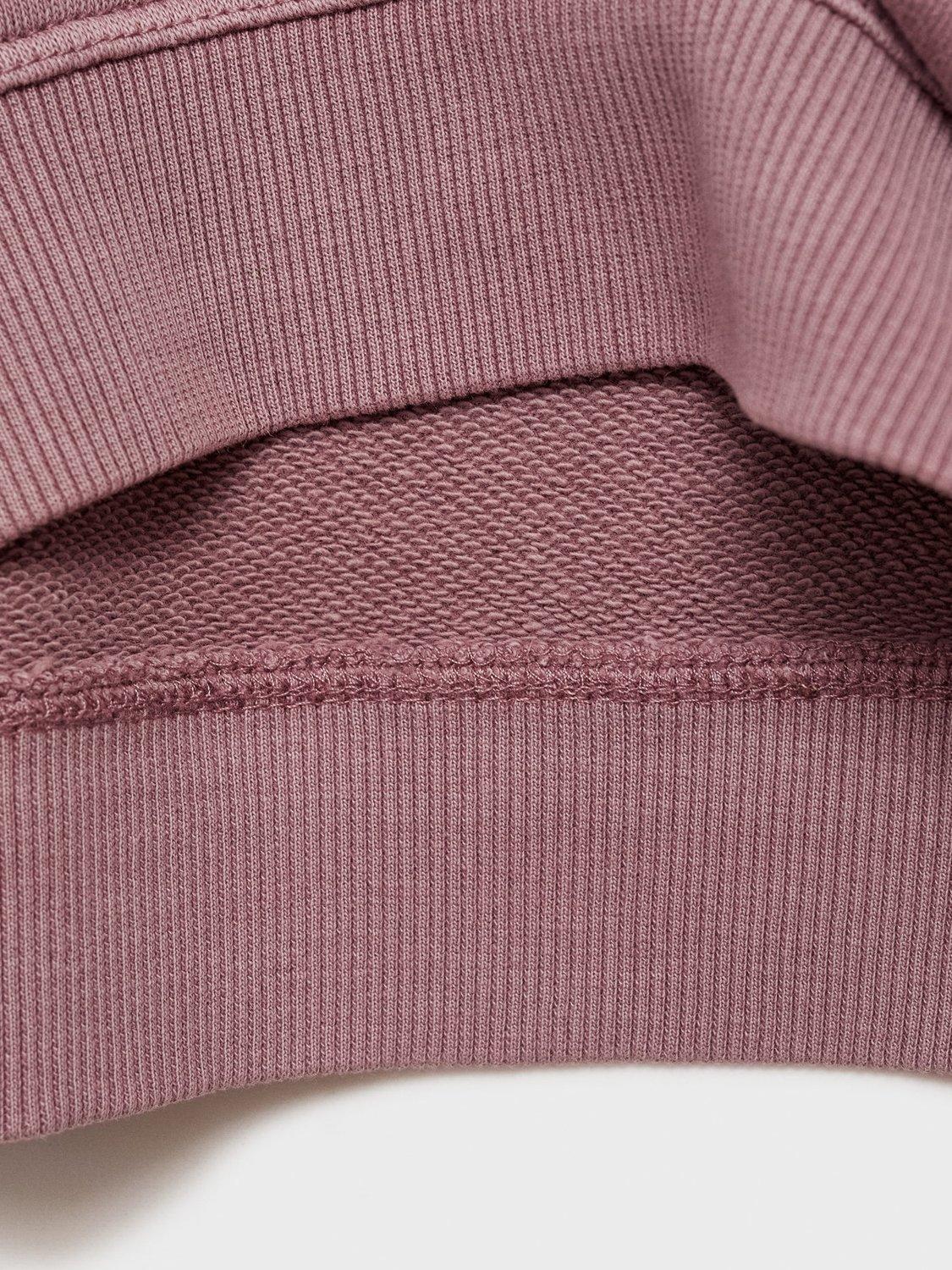 Product image 5 of 7, which shows Mango Kids' Essential Sweatshirt, Light Pastel Purple, 5-6 years