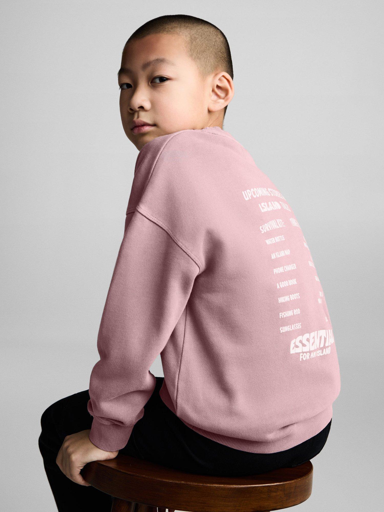 Product image 6 of 7, which shows Mango Kids' Essential Sweatshirt, Light Pastel Purple, 5-6 years