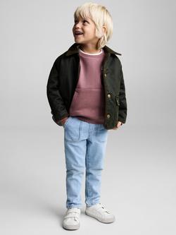 Mango Kids' Locals Kangaroo Pouch Sweatshirt, Dark Red - view 2, Dark Red