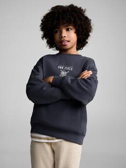 Mango Kids' One Piece Kangaroo Pouch Sweatshirt, Charcoal, Charcoal