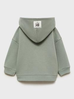 Mango Kids' Wild Lion King Hoodie, Green/Multi - view 2, Green/Multi