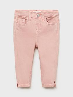 Mango Kids' Elena Skinny Jeans, Pink, Pink