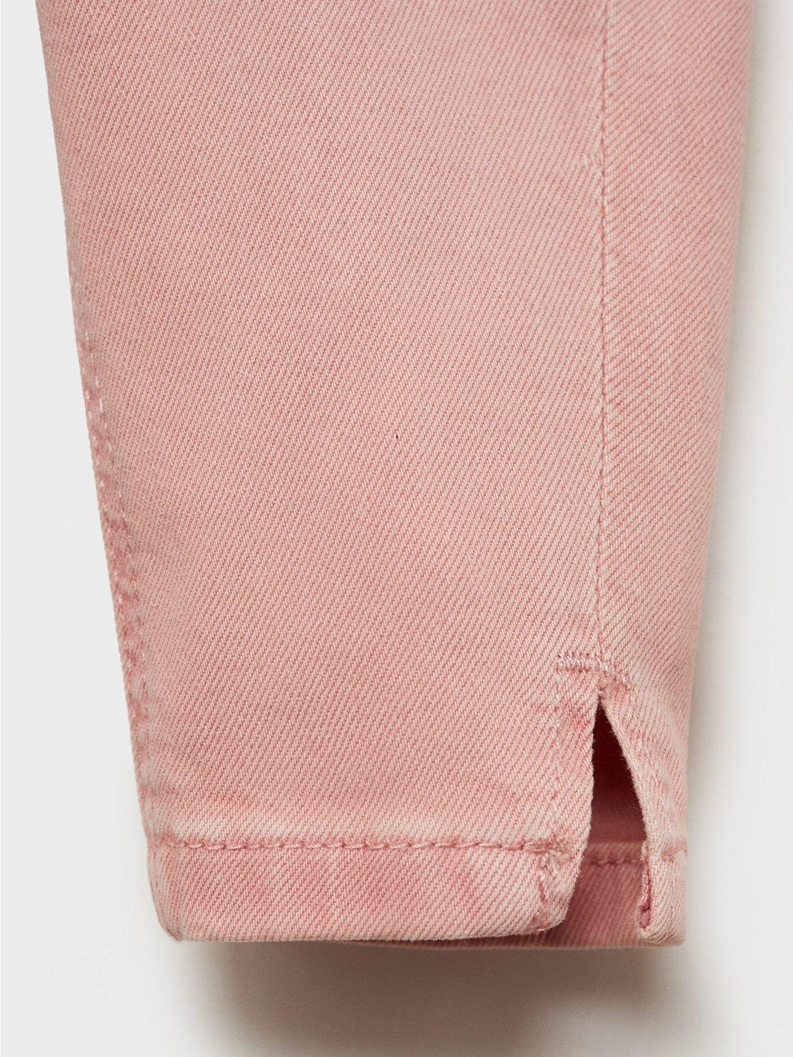 Product image 2 of 3, which shows Mango Kids' Elena Skinny Jeans, Pink, 2-3 years