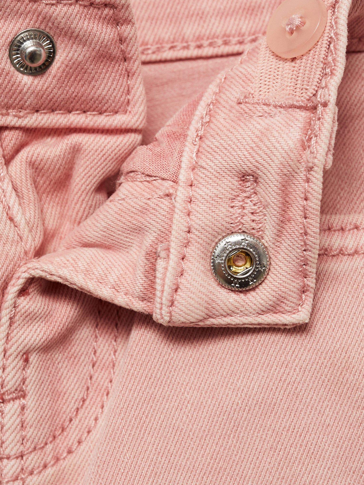 Product image 3 of 3, which shows Mango Kids' Elena Skinny Jeans, Pink, 2-3 years