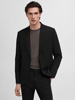 Mango Paris Slim Fit Blazer, Black, Black