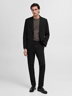 Mango Paris Straight Tailored Trousers - view 2, Black
