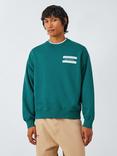 Carhartt WIP Bumper Sweatshirt, Rainforest/White
