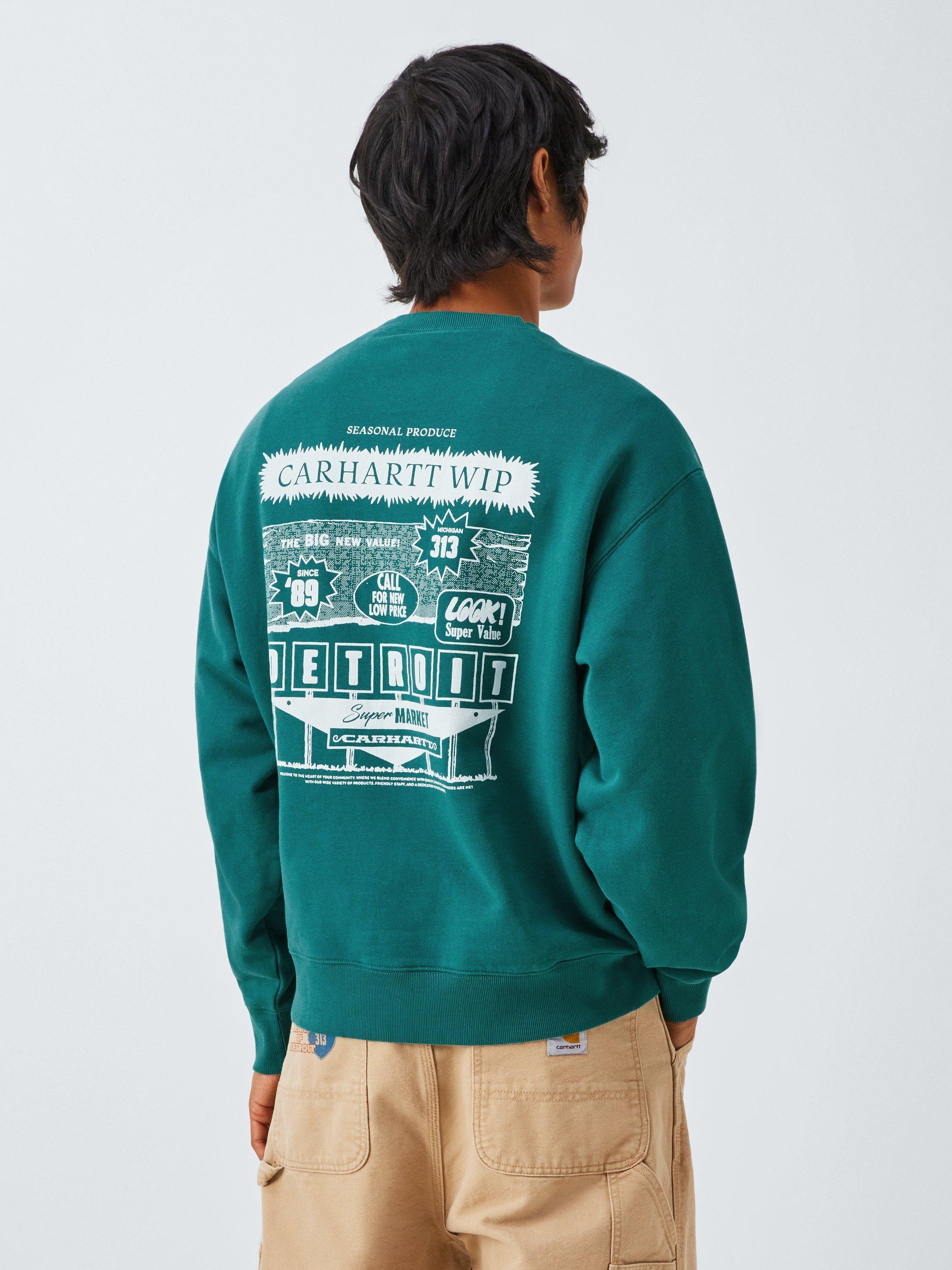 ★CARHARTT WIP Bumper Sweatshirt 関税込★ Carhartt WIP Bumper Sweatshirt, Rainforest/White