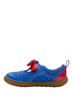 Clarks Kids' Roald Dahl Matilda Leather Shoes, Bright Blue - view 2, Bright Blue