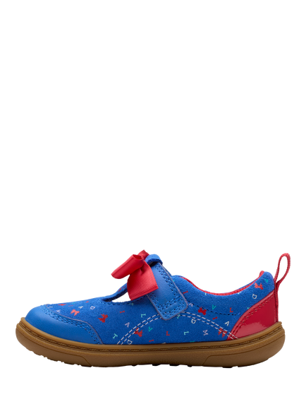 Clarks Kids' Roald Dahl Matilda Leather Shoes, Bright Blue - view 2, Bright Blue