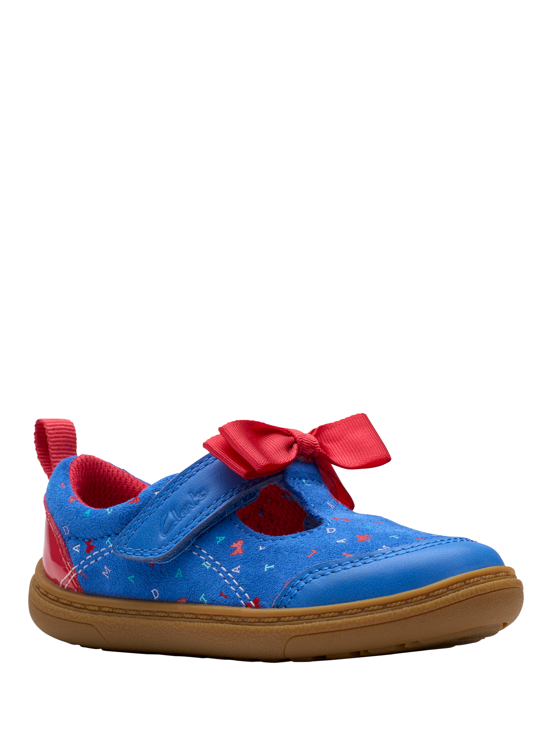 Product image 7 of 7, which shows Clarks Kids' Roald Dahl Matilda Leather Shoes, Bright Blue, 3 F Jnr