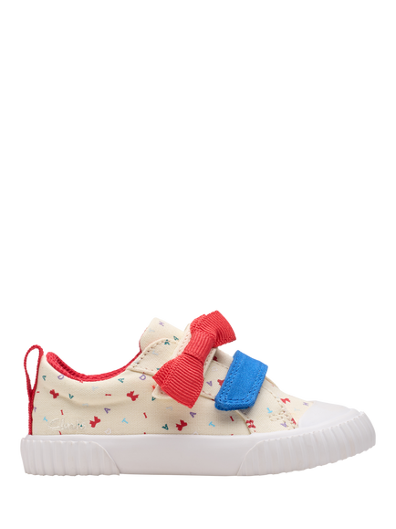 Clarks Kids' Roald Dahl Foxing Bow Toddler Shoes, Cotton, Cotton