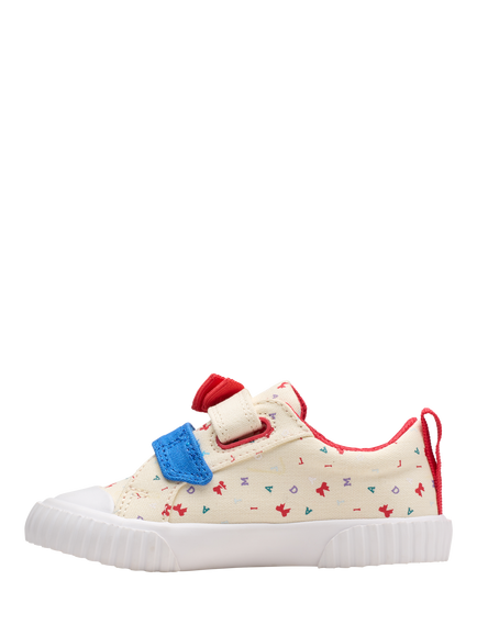 Clarks Kids' Roald Dahl Foxing Bow Toddler Shoes, Cotton - view 2, Cotton