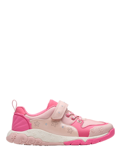 Clarks Kids' Tidal Shell Trainers, Pink Combi, Pink Combi