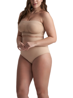 Bye Bra Seamless Strapless Tube Top, Beige