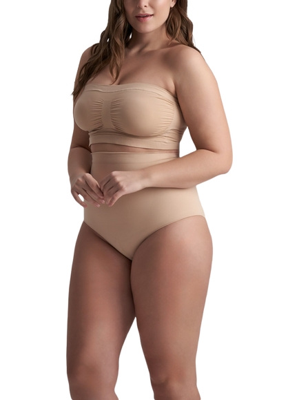 Bye Bra Seamless Strapless Tube Top, Beige
